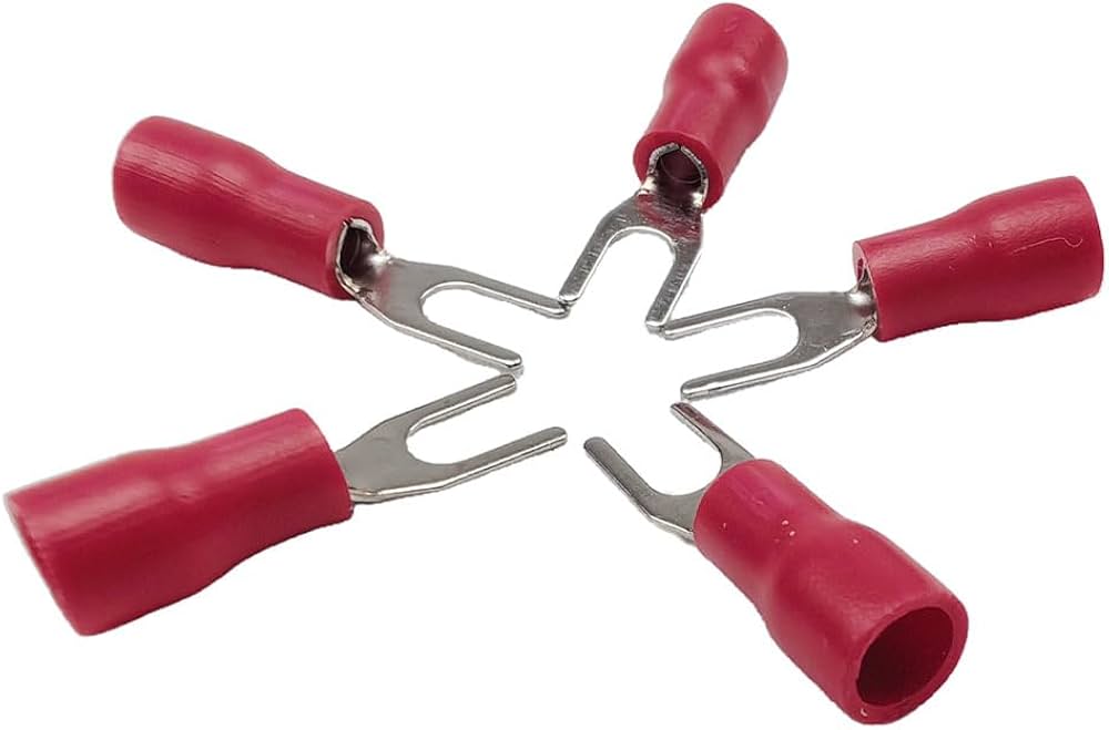 INSULATED FORK LUGS 1MM(100pcs pkt)